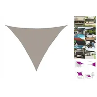 VidaXL Sonnensegel 160 g/m2 Dreieckig Hellgrau 5x5x6 m HDPE
