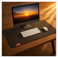 BigDean Schreibtischunterlage Filz rutschfest 90x40 cm – XXL Mauspad