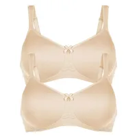 Anita 2er Pack Komfort BH mit Schale Havanna in