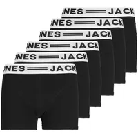 JACK & JONES Boxershort 6er Pack in Schwarz/Weiß 164