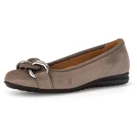 Gabor Ballerina GABOR "Florenz", Damen, Gr. 37, grau (taupe),