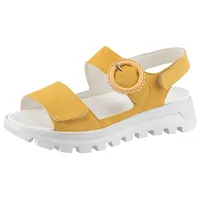 WALDLÄUFER H-NELE Plateausandale Sommerschuh, Sandalette, Klettschuh in Komfortweite H