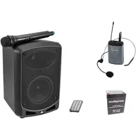 Omnitronic Set WAMS-65BT + Taschensender inkl. Headset + Akku
