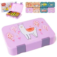 Bearfoot Brotdose Kinder mit Fächern, BPA frei, Lunchbox, Bento