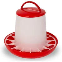 Eberth Geflügel Futterautomat mit 3 kg Kapazität, Automatische Futterspender,