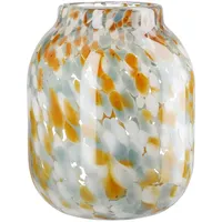 GILDE GLAS art GILDE Vase Joyce blau, braun, weiß