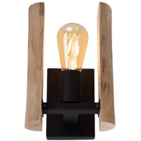 Just light. Wandleuchte 1 flammig H 25 cm  schwarz