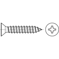 Industrial Quality Supplies DIN 7982 Senk-Blechschraube, ST galZn -C-H