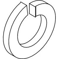 Industrial Quality Supplies DIN 127 Federring, FST A 8