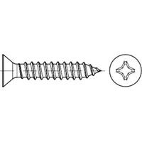 Industrial Quality Supplies DIN 7982 Senk-Blechschraube, ST galZn -C-H