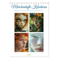 Calvendo Magische Kreaturen (Tischkalender 2026 DIN A5 hoch), CALVENDO