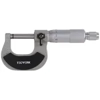 Tecwerk Bügelmessschraube DIN 863/1 0-25 mm Spindel-Ø 6,5 mm