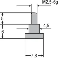 Helios-Preisser Messeinsatz M2,5mm Teller 7,8 mm