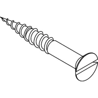 Industrial Quality Supplies DIN 97 Senk-Holzschraube mit Schlitz, ST