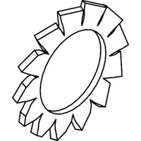 Industrial Quality Supplies DIN 6798 Fächerscheibe, FST A 19