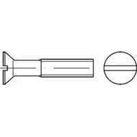 Industrial Quality Supplies DIN 963 Senkschraube mit Schlitz, Edelstahl