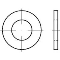 Industrial Quality Supplies ISO 7089 Unterlegscheibe Form A ohne