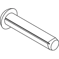 Industrial Quality Supplies DIN 1476 Halbrundkerbnagel, Edelstahl A2 1,4x3