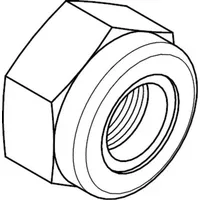Industrial Quality Supplies ISO 10511 Sechskantmutter mit Polyamid-Klemmteil, niedrige