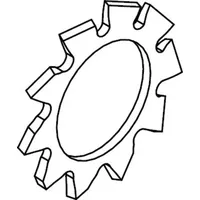 Industrial Quality Supplies DIN 6797 Zahnscheibe, FST A 6,4