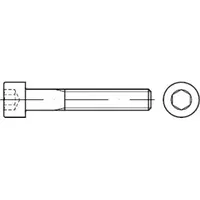 Industrial Quality Supplies ISO 4762 Zylinderschraube, mit Innensechskant, 8.8