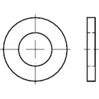 Industrial Quality Supplies DIN 1440 Scheibe für Bolzen, ST