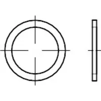 Industrial Quality Supplies DIN 7603 Dichtring, Cu A 10x14x1