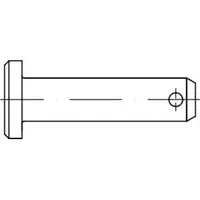 Industrial Quality Supplies DIN 1444 Splint-Bolzen mit Kopf, ST