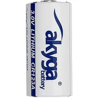 Akyga CR123 Fotobatterie CR-123A Li-MnO2 1500 mAh 3 V