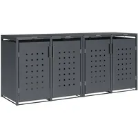 DEGAMO Mülltonnenbox TRIER 264x80x116cm für 4x Tonnen 240 Liter,