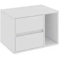 Vicco Nachttisch, Weiß, 50 x 34 cm mit 2