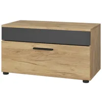 Vicco Wohnzimmerschrank Berno, Goldkraft Eiche/Anthrazit, 70.8 x 38.9 cm
