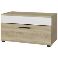 Vicco Wohnzimmerschrank Berno, Sonoma/Weiß, 70.8 x 38.9 cm mit