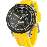 Vostok Europe NH35-511E767-YLW Herrenuhr Taucher Batiscafos Gelb/Schwarz