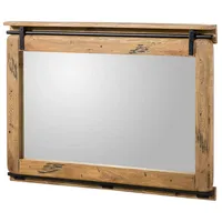Massivmoebel24 Spiegel Mango 114x6x80 natur lackiert RAILWAY #178