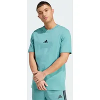 Adidas Essentials Small Logo Single Jersey T-Shirt - powder