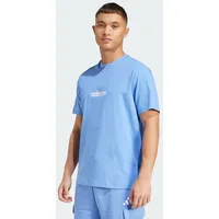 Adidas Essentials Linear Single Jersey T-Shirt - blue fusion/white