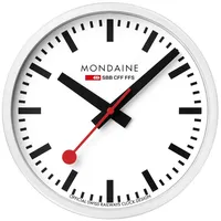 Mondaine A990.CLOCK.10SBB Wanduhr Quarz 25 cm Weiß