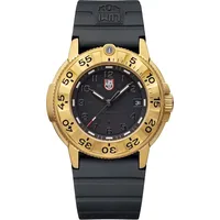 Luminox Herrenuhr Navy Seal Foundation Schwarz/Goldfarben