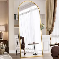 Homcom Ganzkörperspiegel 160 x 60 cm Gewölbter Standspiegel mit