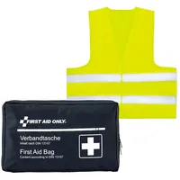 First Aid Only Set Verbandtasche DIN 13167 mit Warnweste,