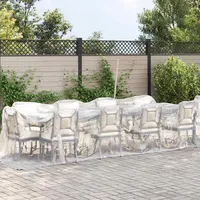VidaXL Transparente Plane mit Ösen 2x8 m Polyethylen