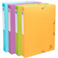 Exacompta 59990E 8x Archivbox A4 40mm Pop'NCo sortiert