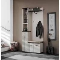 99rooms Muza Garderobenset Kaschmir Schwarz