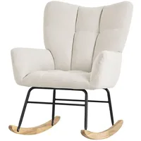 ML-Design Schaukelsessel mit verstellbarer Rückenlehne Polyester 70 x 100