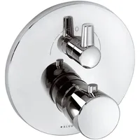 Kludi BALANCE Unterputz-Wannenfüll- und Brause-Thermostatarmatur, für 2 Verbrauchern, Heißwassersperre