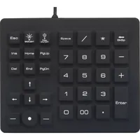 Renkforce USB Nummernblock Spritzwassergeschützt, Staubgeschützt, Touch-Tasten Schwarz