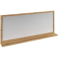 Woodkings Spiegel Sydney 138x60cm mit Ablage I Badspiegel Wildeiche