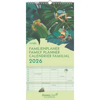 Neumann GreenLine Jungle 2026 Familienplaner - Wandkalender - Familien-Kalender