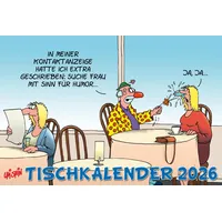 Lappan Verlag Uli Stein Tischkalender 2026: Monatskalender zum Aufstellen